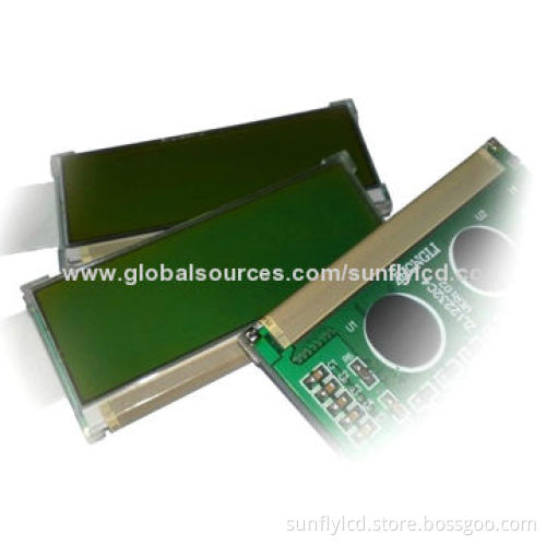 122x32 Dots Matrix LCD Display Modules, Supports Parallel Interface, 5V, STN Yellow Green Backlight